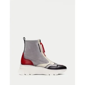 Calzaro Deportivas | Casual | Botin Sport Helsinki 243628 Negro, gris y Rojo.
