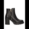 Calzaro Botas Y Botines Mujer | Botas Bajas Y Botines | Botines con Cremallera Tacon Alto Etika Bolonia 11029 Negro.