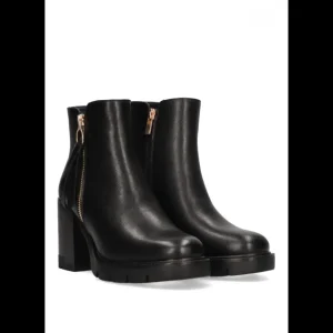 Calzaro Botas Y Botines Mujer | Botas Bajas Y Botines | Botines con Cremallera Tacon Alto Etika Bolonia 11029 Negro.