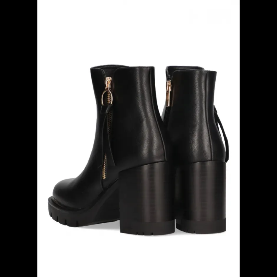 botines_con_cremallera_ta_3.webp Calzaro Botas Y Botines Mujer | Botas Bajas Y Botines | Botines con Cremallera Tacon Alto Etika Bolonia 11029 Negro.