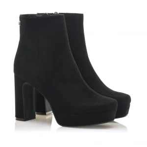 Calzaro Botas Bajas Y Botines | Botas Y Botines Mujer | Botines de Tacon Roseta 68390 Negro