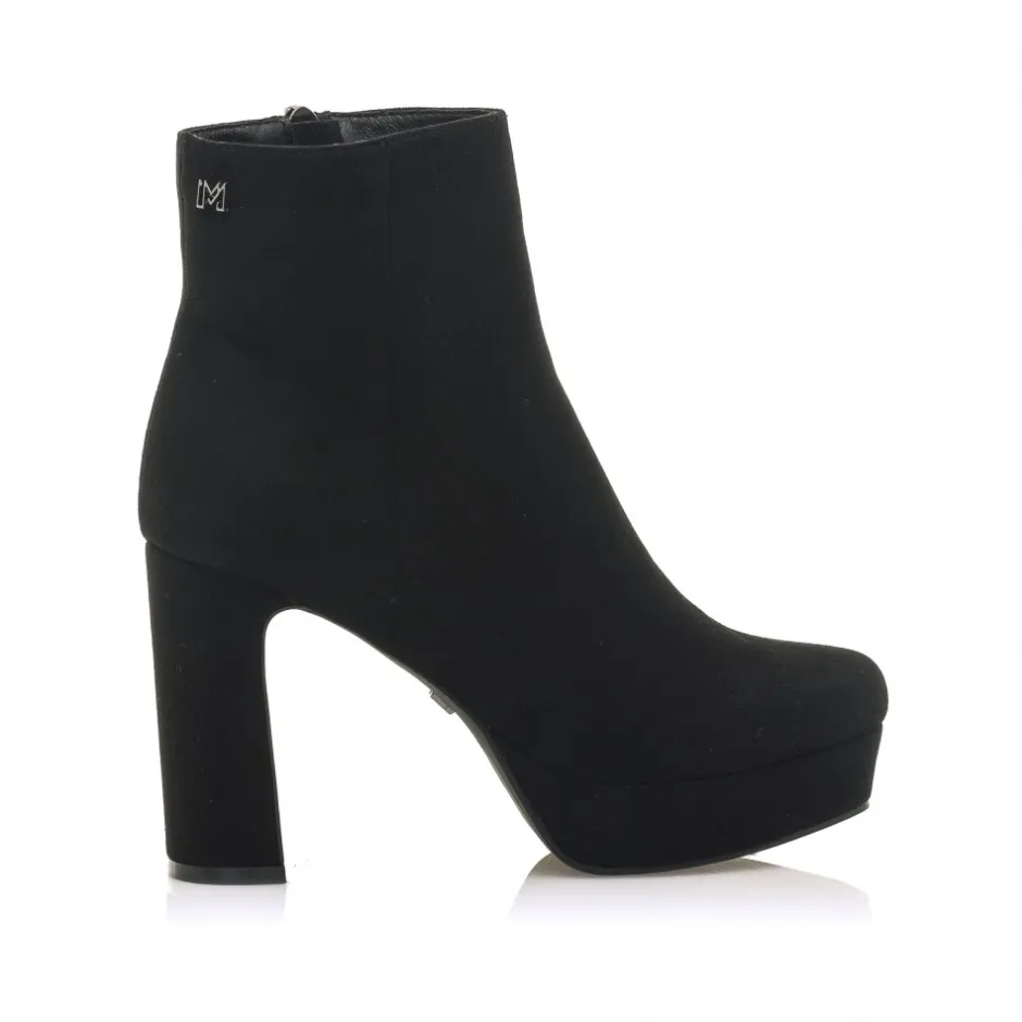 botines_de_tacon_roseta___7.webp Calzaro Botas Bajas Y Botines | Botas Y Botines Mujer | Botines de Tacon Roseta 68390 Negro