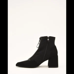 Calzaro Botas Y Botines Mujer | Botines en Negro 462J006 con Cremallera Frontal.