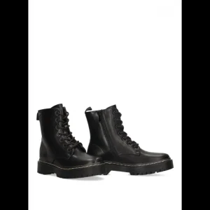 Calzaro Botas Bajas Y Botines | Botines Militares Calgary 11034 Negro Mujer