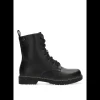 Calzaro Botas Bajas Y Botines | Botines Militares Delt 11035 Negro Mujer