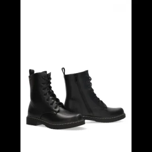 Calzaro Botas Bajas Y Botines | Botines Militares Delt 11035 Negro Mujer
