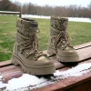 Calzaro Botas Bajas Y Botines | Botines Planos 52482 Mirte Marrón Taupe