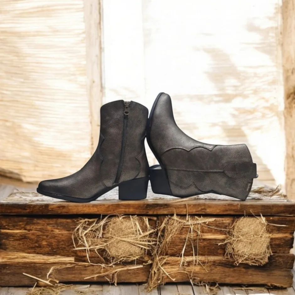 botn__bronce_metal_2.webp Calzaro Botas Cowboy | Botas Y Botines Mujer | Botín 4013 Bronce Metal.