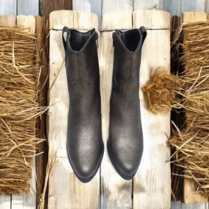 Calzaro Botas Cowboy | Botas Y Botines Mujer | Botín 4013 Bronce Metal.