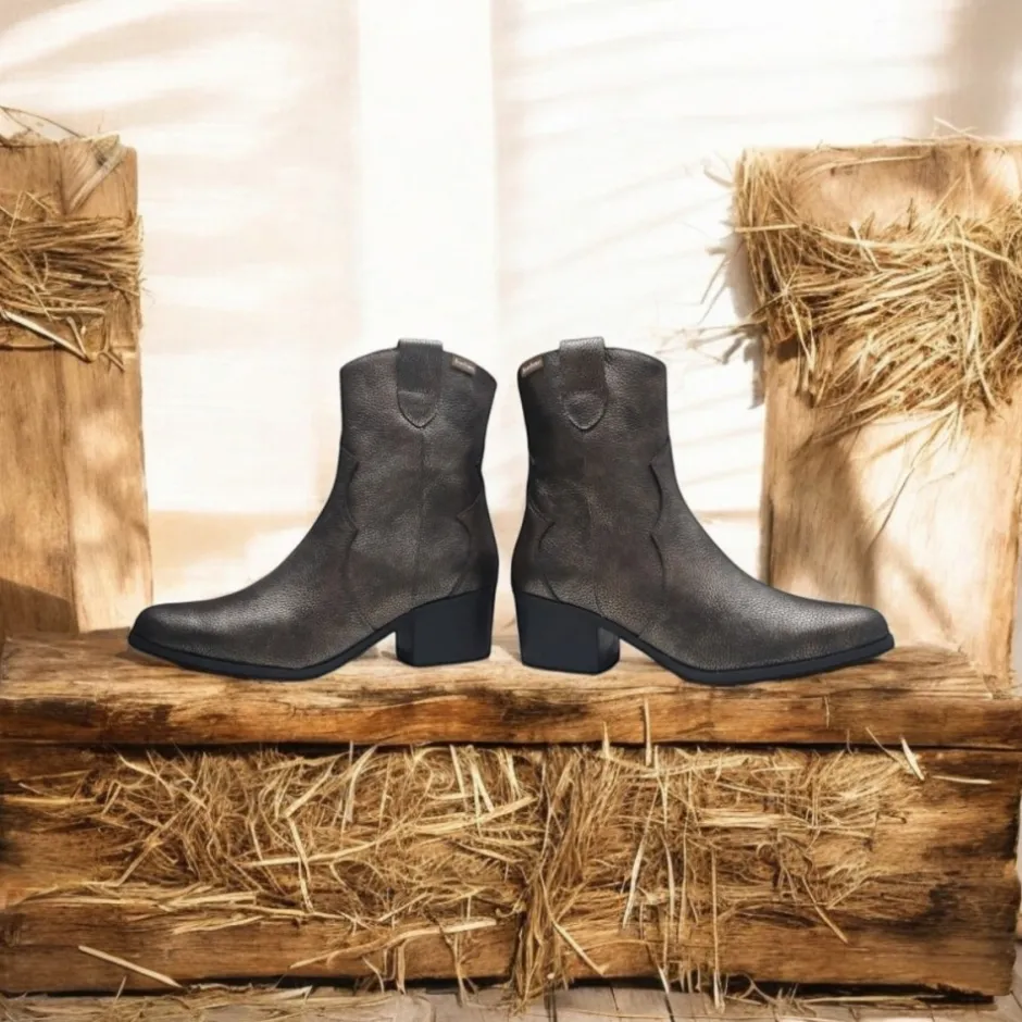 botn__bronce_metal_6.webp Calzaro Botas Cowboy | Botas Y Botines Mujer | Botín 4013 Bronce Metal.