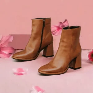 Calzaro Botas Y Botines Mujer | Botín 23918 Básico Piel Tacón Cuero