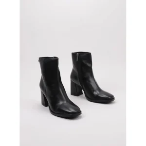 Calzaro Botas Y Botines Mujer | Botín 23918 Básico Piel Tacón Negro