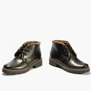 Calzaro Botas De Pelo | Botín 10085 Safari de Pelo para Mujer Color Negro