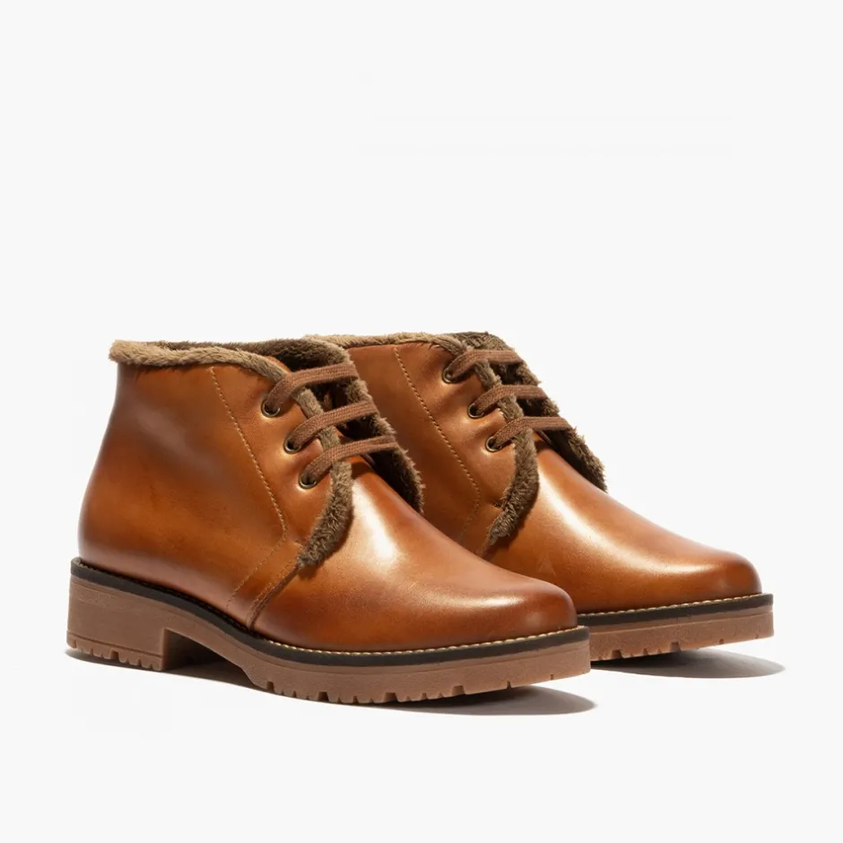 botn__safari_de_pelo_para_2.webp Calzaro Botas De Pelo | Botín 10085 Safari de Pelo para Mujer Color Cuero.