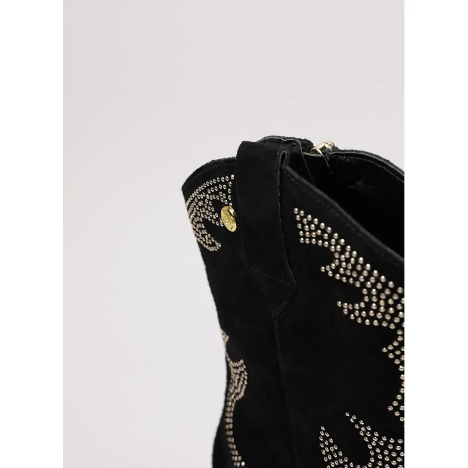 botn__serraje_negro_stras_5.webp Calzaro Botas Cowboy | Botín 23873 Serraje Negro Strass