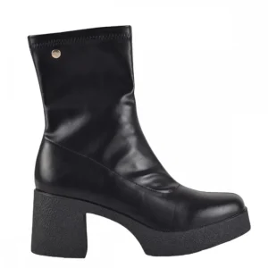 Calzaro Botas Bajas Y Botines | Botín Alto Lycra Napa 23209 Negro
