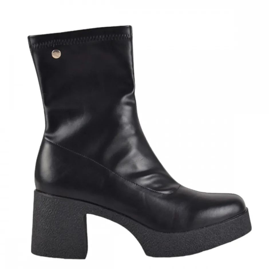botn_alto_lycra_napa__neg_0.webp Calzaro Botas Bajas Y Botines | Botín Alto Lycra Napa 23209 Negro