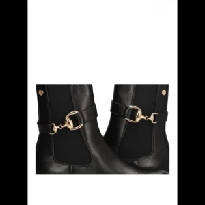 Calzaro Botas Y Botines Mujer | Botas Bajas Y Botines | Botín Chelsea con Elástico Etika Perth 11000 Negro.