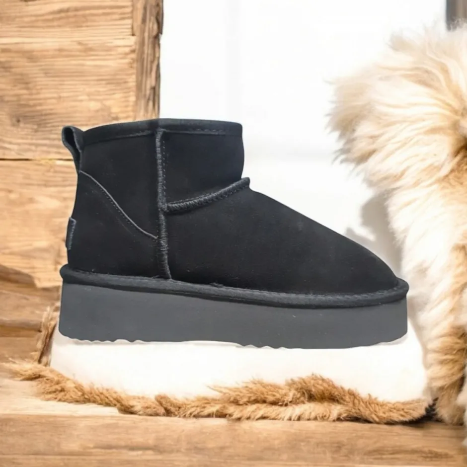 botn_corto_pelo_mores_ser_1.webp Calzaro Casual | Botas De Pelo | Botín Corto Pelo Mores Serraje Negro Tipo Australiano.