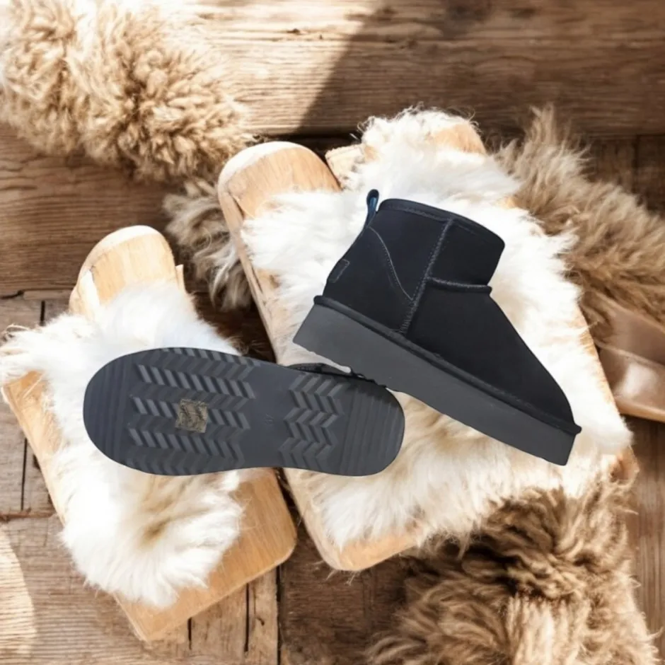 botn_corto_pelo_mores_ser_2.webp Calzaro Casual | Botas De Pelo | Botín Corto Pelo Mores Serraje Negro Tipo Australiano.