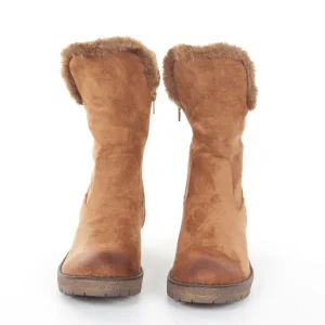 Calzaro Botas De Pelo | Botín Cremallera 2217 Cuero
