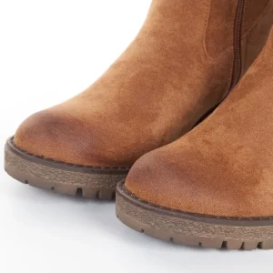 Calzaro Botas De Pelo | Botín Cremallera 2217 Cuero
