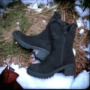 Calzaro Botas De Pelo | Botín Cremallera 2217 Negro