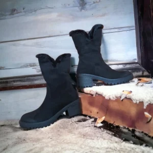 Calzaro Botas De Pelo | Botín Cremallera 2217 Negro