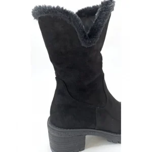 Calzaro Botas De Pelo | Botín Cremallera 2217 Negro