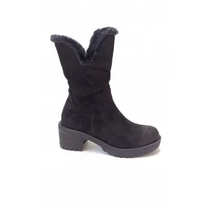 Calzaro Botas De Pelo | Botín Cremallera 2217 Negro