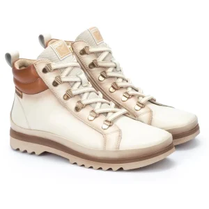 Calzaro Deportivas | Casual | Botín Deportivo con Cordones para Mujer Vigo 8564 Nata.