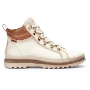 Calzaro Deportivas | Casual | Botín Deportivo con Cordones para Mujer Vigo 8564 Nata.