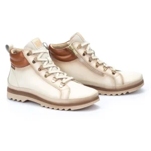 Calzaro Deportivas | Casual | Botín Deportivo con Cordones para Mujer Vigo 8564 Nata.