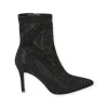 Calzaro Botas Bajas Y Botines | Botín Fantasía Strass 23128 Negro.