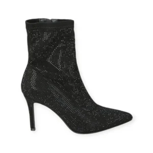 Calzaro Botas Bajas Y Botines | Botín Fantasía Strass 23128 Negro.