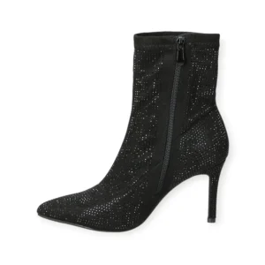 Calzaro Botas Bajas Y Botines | Botín Fantasía Strass 23128 Negro.