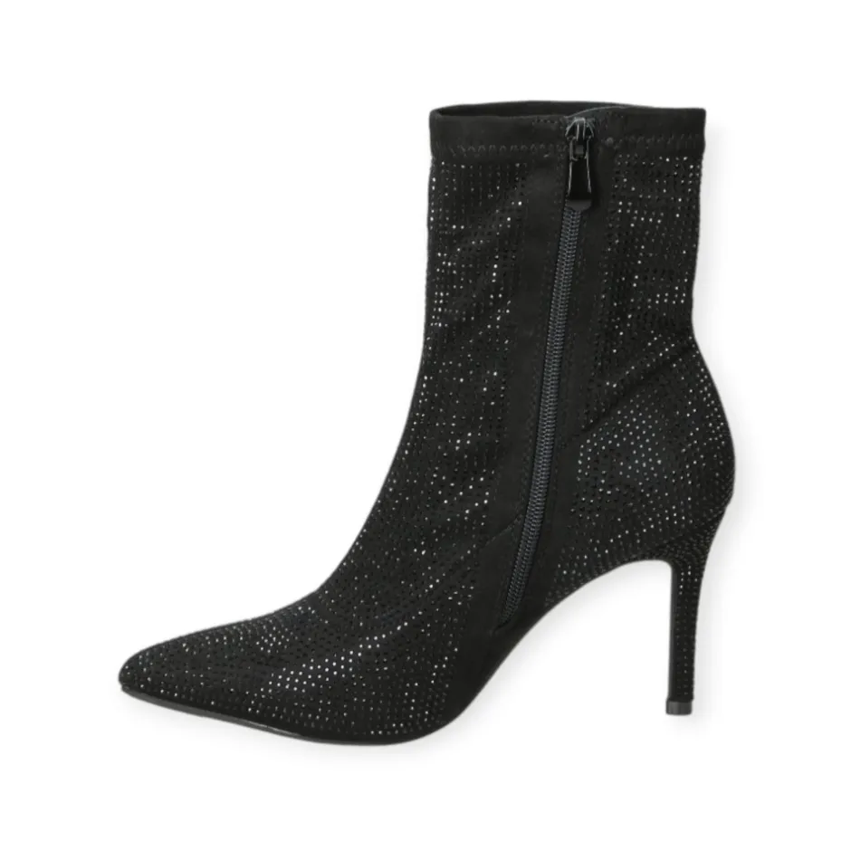 botn_fantasa_strass__negr_1.webp Calzaro Botas Bajas Y Botines | Botín Fantasía Strass 23128 Negro.