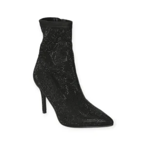Calzaro Botas Bajas Y Botines | Botín Fantasía Strass 23128 Negro.