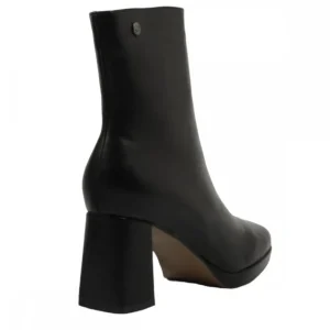 Calzaro Botas Bajas Y Botines | Botín Liso Napa Plataforma 23187 Negro.