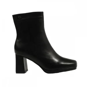 Calzaro Botas Bajas Y Botines | Botín Liso Napa Plataforma 23187 Negro.