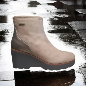 Calzaro Botas Y Botines Mujer | Botín Mujer Membrana Impermeable 9040 Water Proof Taupe