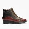 Calzaro Botas Bajas Y Botines | Botín Napa Combinado 2301 Combinado 4