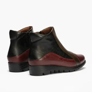 Calzaro Botas Bajas Y Botines | Botín Napa Combinado 2301 Combinado 4