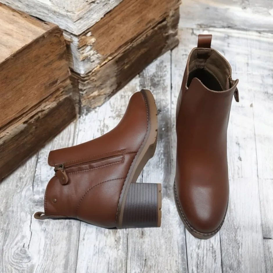 botn_tacn_medio__cuero_cr_2.webp Calzaro Confort | Botas Y Botines Mujer | Botín Tacón Medio 4920 Cuero Cremallera Exterior