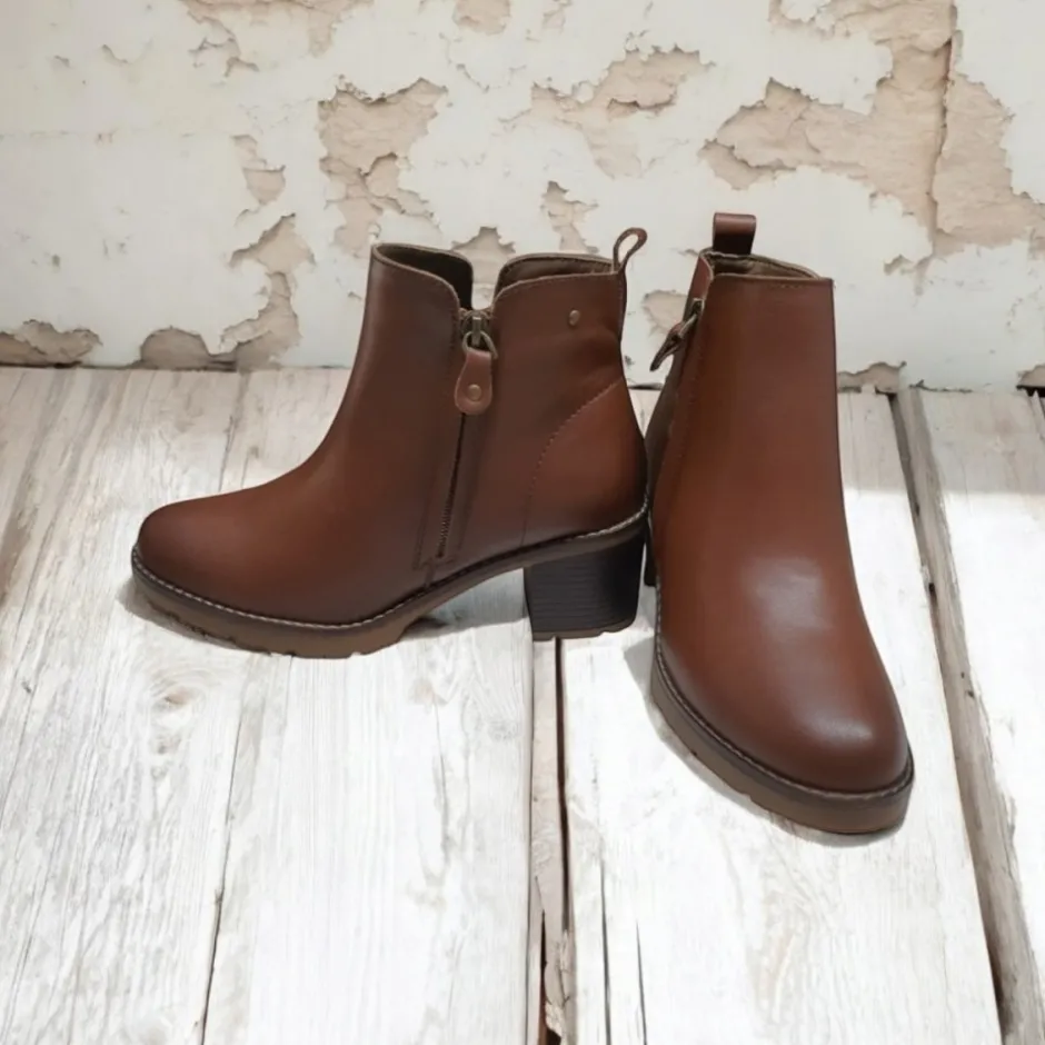 botn_tacn_medio__cuero_cr_3.webp Calzaro Confort | Botas Y Botines Mujer | Botín Tacón Medio 4920 Cuero Cremallera Exterior