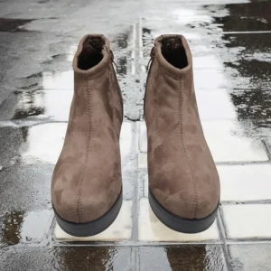 Calzaro Botas Y Botines Mujer | Botín Tacón Mujer Lycra y Microfibra 4320 Taupe