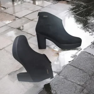 Calzaro Botas Y Botines Mujer | Botín Tacón Mujer Membrana Impermeable 9060 Water Proof Negra