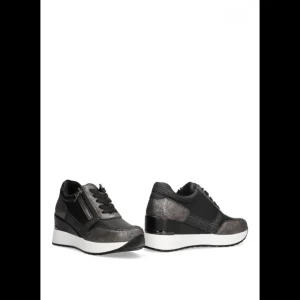 Calzaro Deportivas | Deportiva Cuña Etika Cavour 50221 Mujer Negra