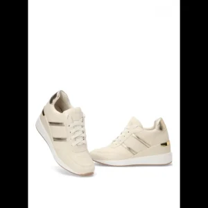 Calzaro Deportivas | Deportiva Cuña Etika Goloritze 50225 Mujer Beige