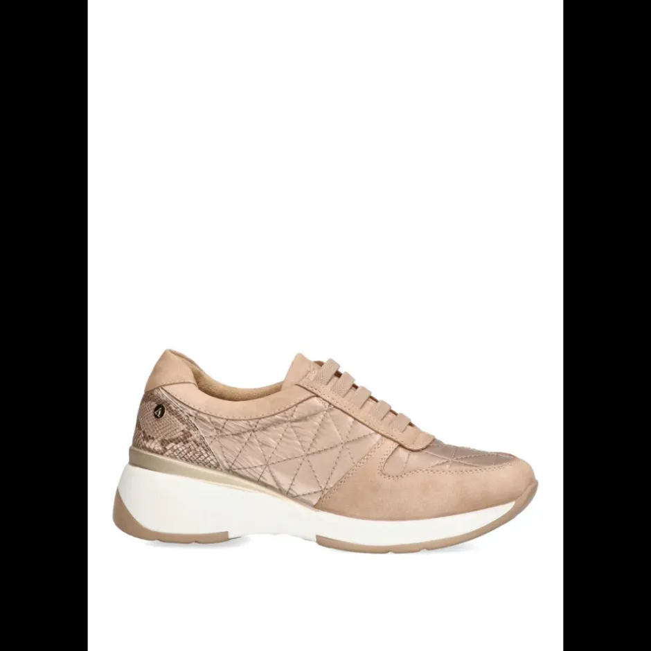 deportivas_acolchadas_con_1.webp Calzaro Deportivas | Confort | Deportivas Acolchadas con Elásticos Mujer Armony Angera 50219 Taupe